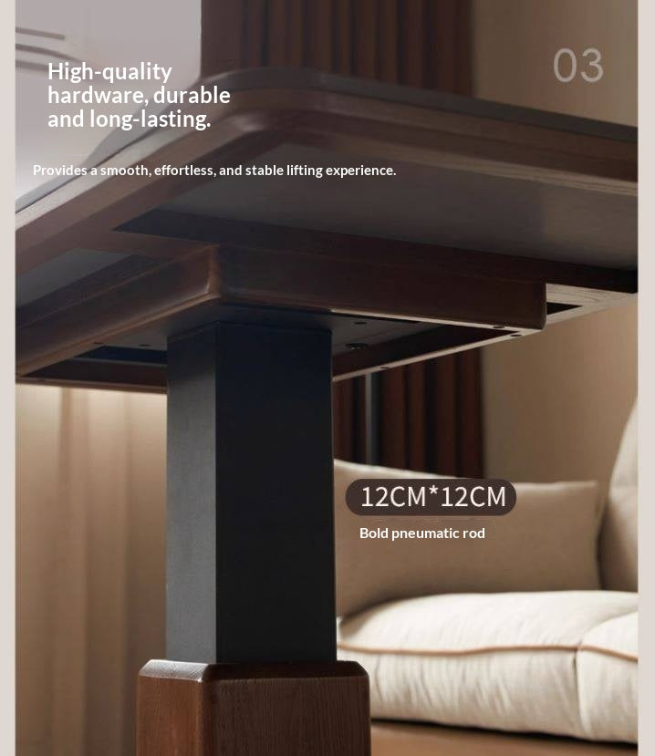 Oak Solid Wood Lifting Coffee Table
