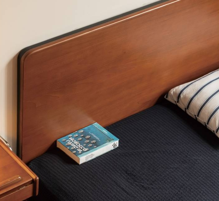 Poplar Solid Wood Bauhaus Box Bed