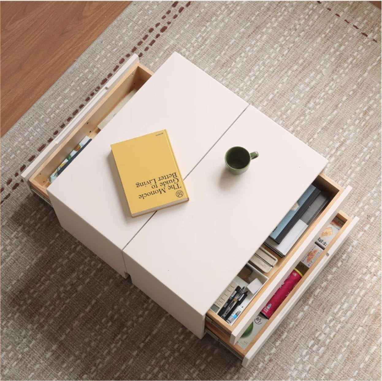 Solid RubberWood Module Combination TV Stand.