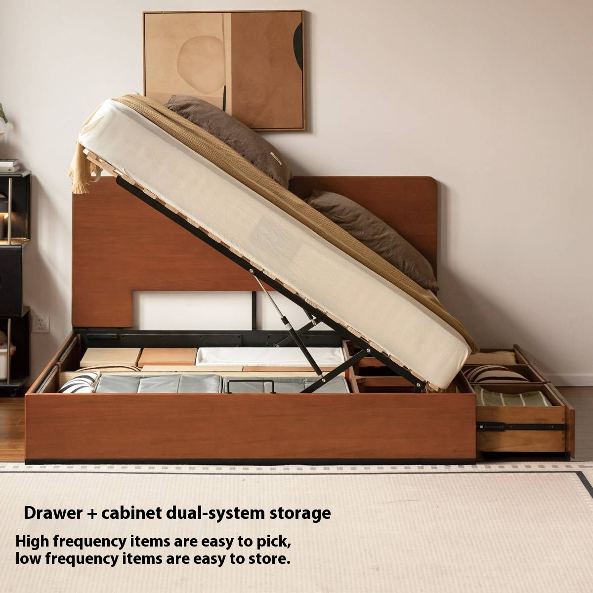 Poplar Solid Wood Bauhaus Box Bed