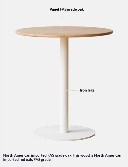 Oak Solid Wood Lifting Side Table