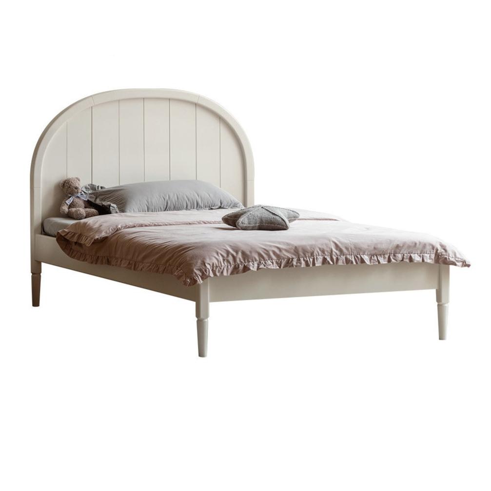 Poplar Solid Wood High Headboard Children's Bed.