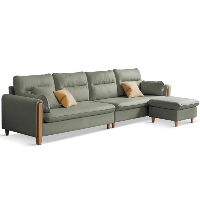 Ash Solid Wood Technology Fabric Corner Sofa.