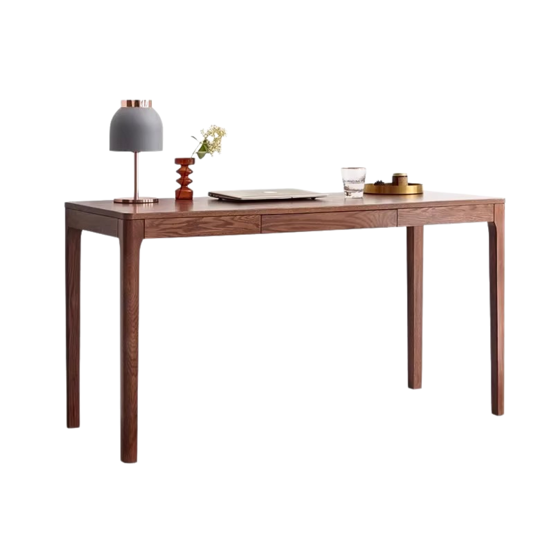 Oak, Beech Solid Wood Shelves Office Desk