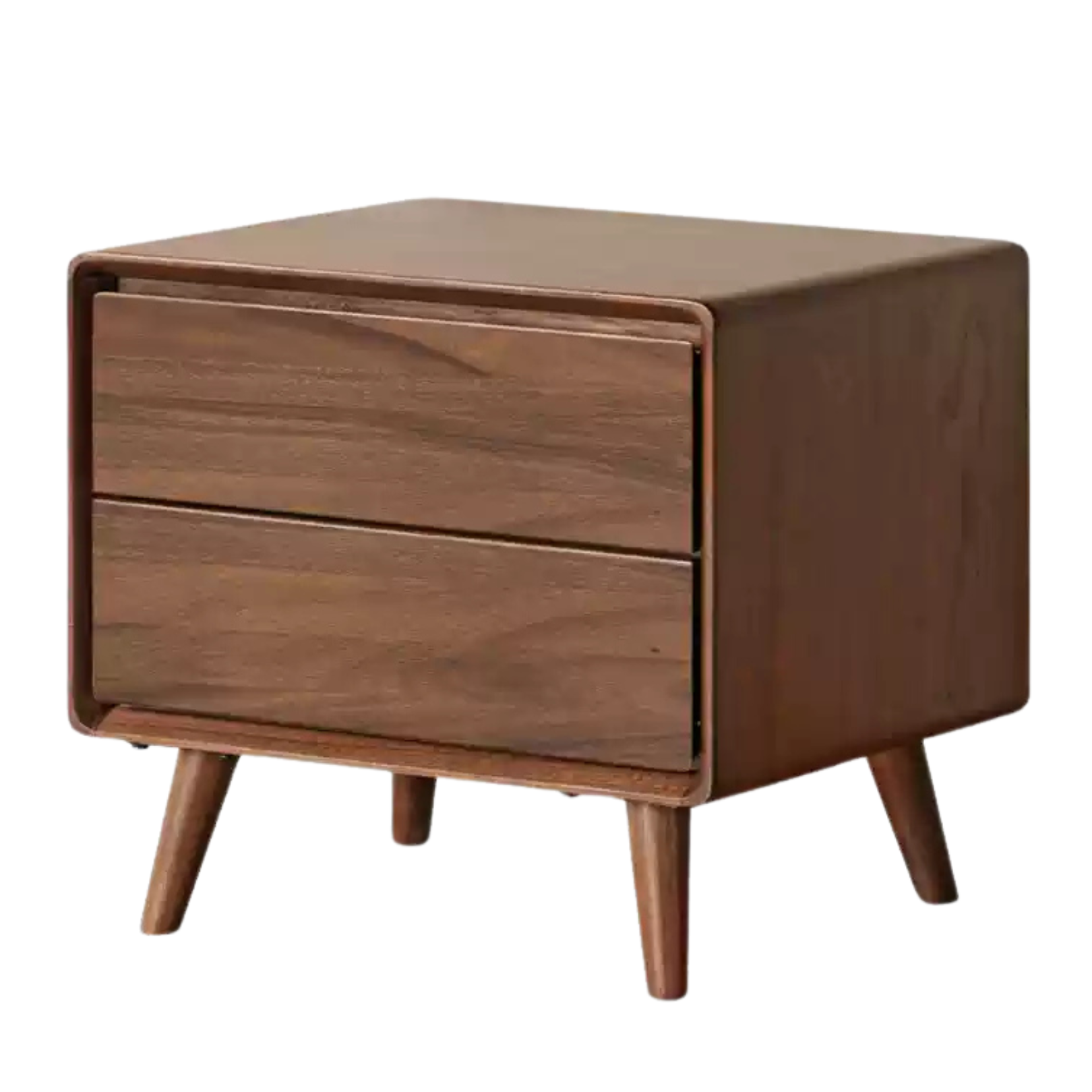 Black Walnut, Ash, Oak Solid Wood Classic Nightstand.