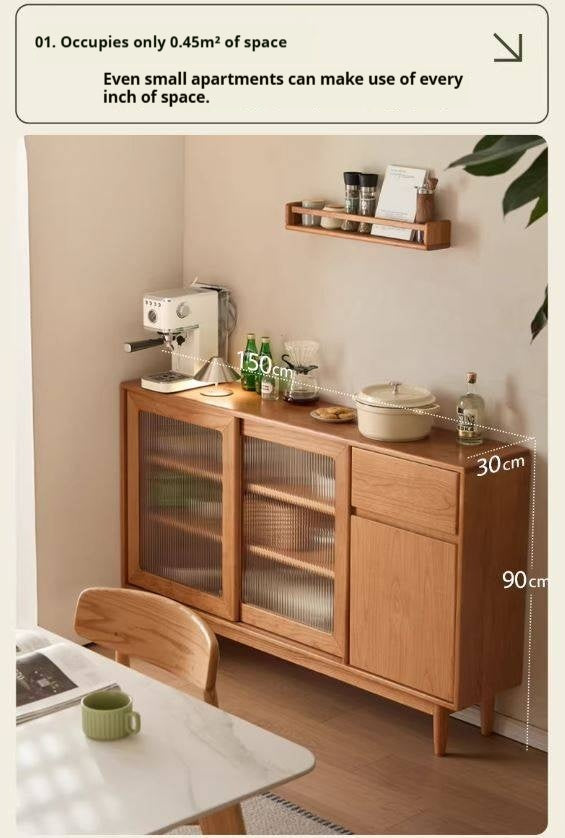 Cherry Solid Wood Ultra-thin Sideboard