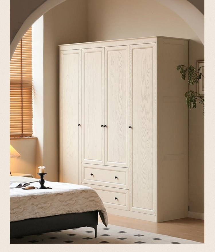Ash Solid Wood American Style Wardrobe