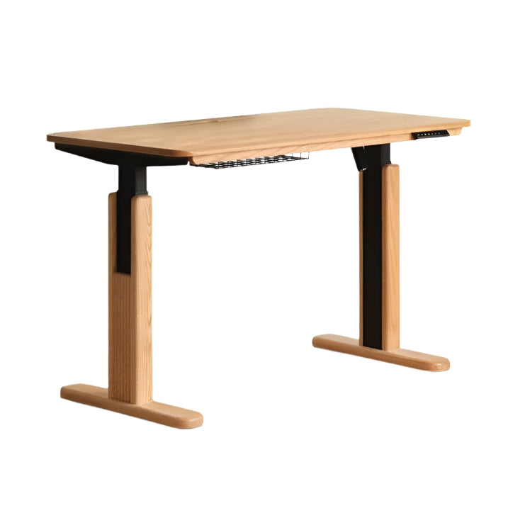 Oak, Ash Solid Wood Motor Electric Lift Table