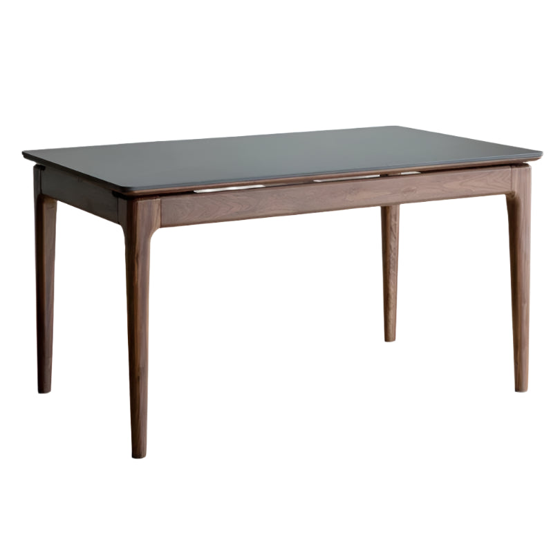 Black Walnut Solid Wood Rectangular Dining Table