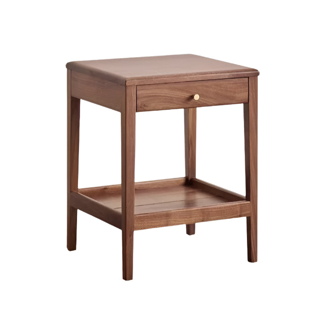 Black Walnut, Solid Rubberwood, Oak Solid Wood Side Table