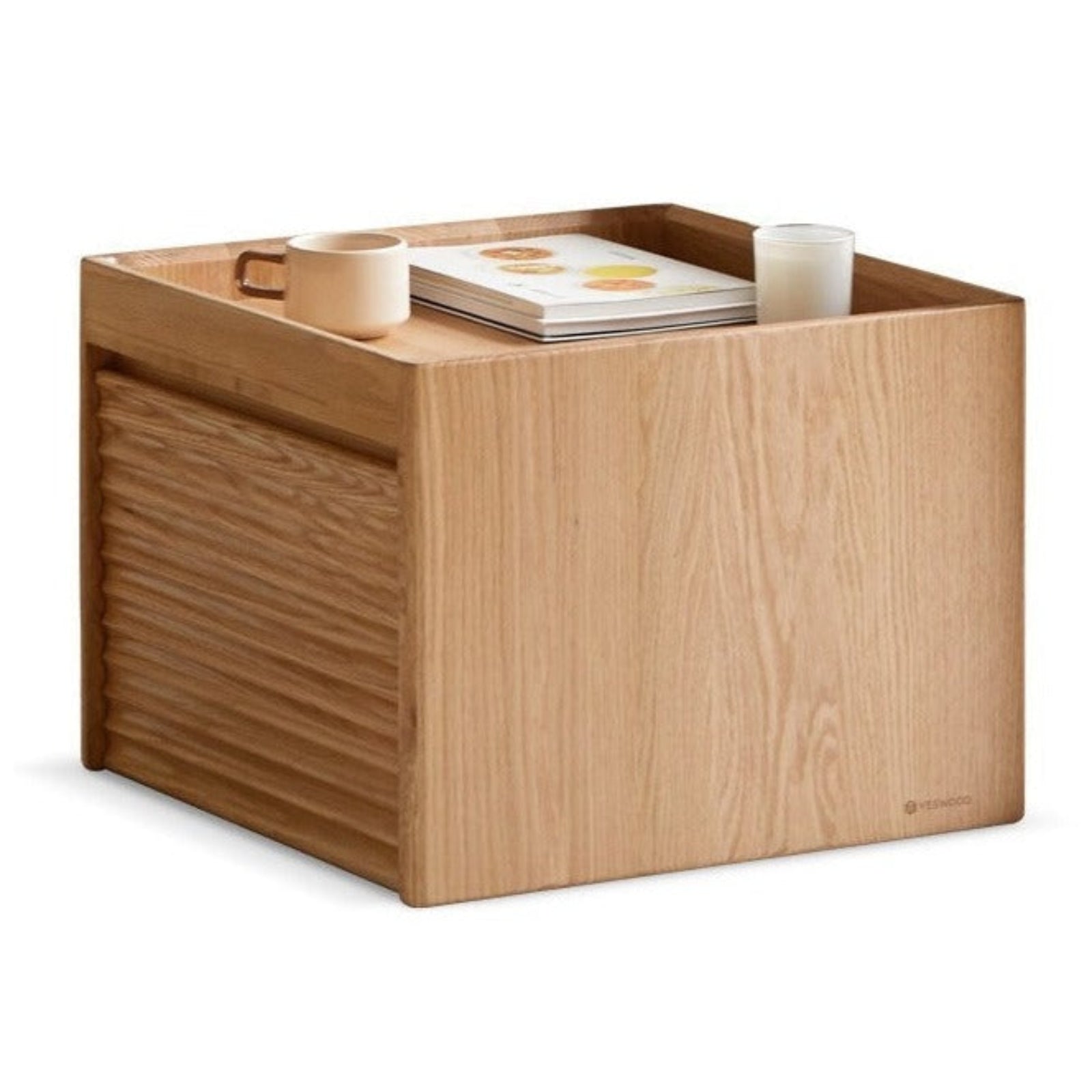 Black walnut, Oak, Beech Solid Wood Rock Plate Combination Coffee Table