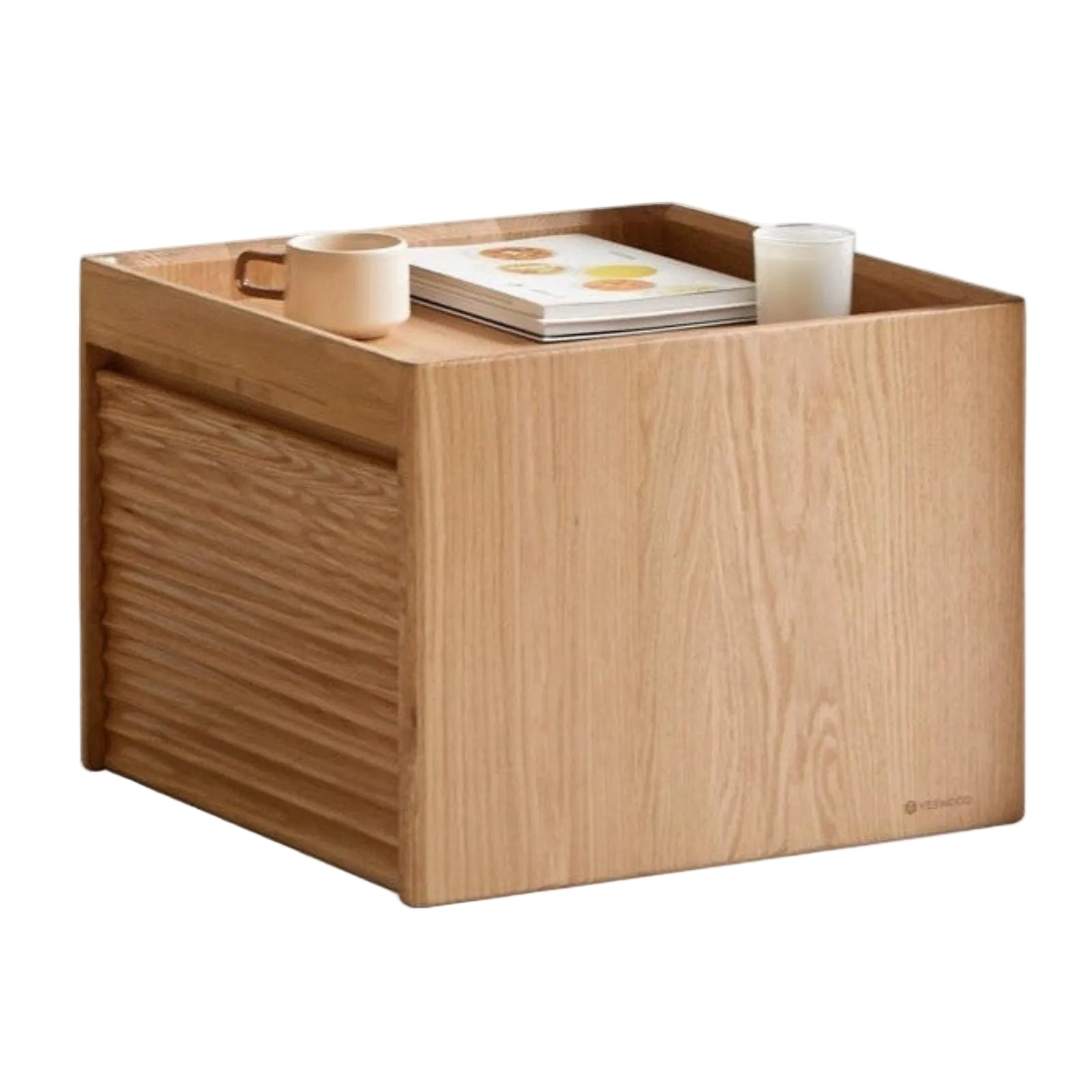 Black walnut, Oak, Beech, Ash Solid Wood Rock Plate Combination Coffee Table