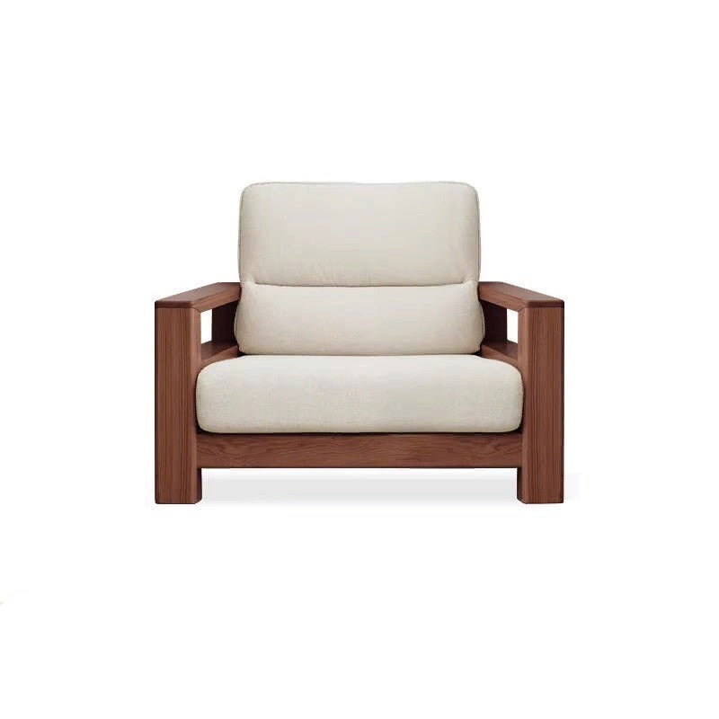 Ash Solid Wood Corner Sofa.