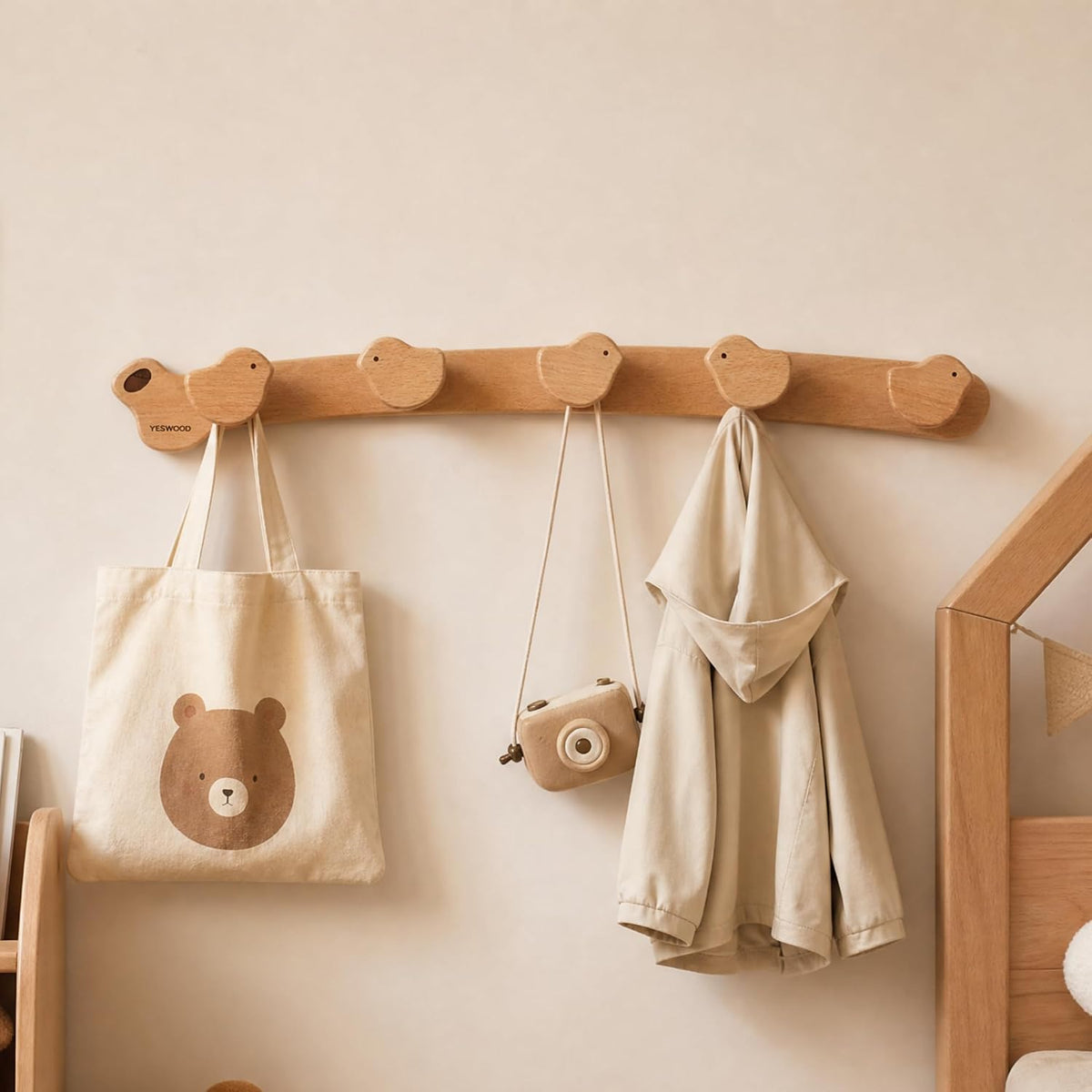 Beech Solid Wood Kids Wardrobe Hanger