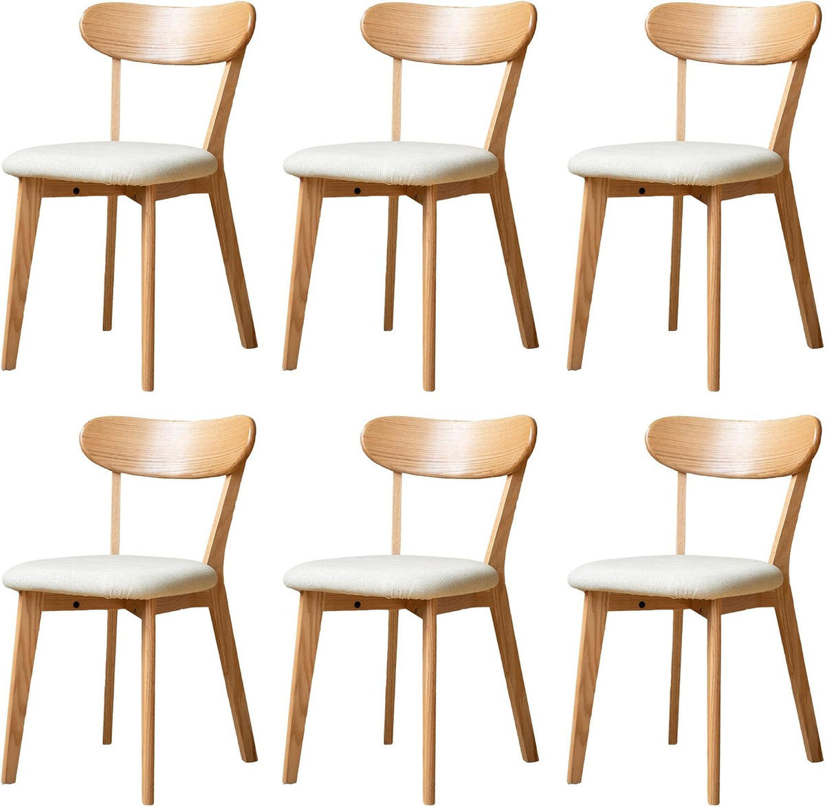 Oak Solid Wood Upholstered Dining Chair