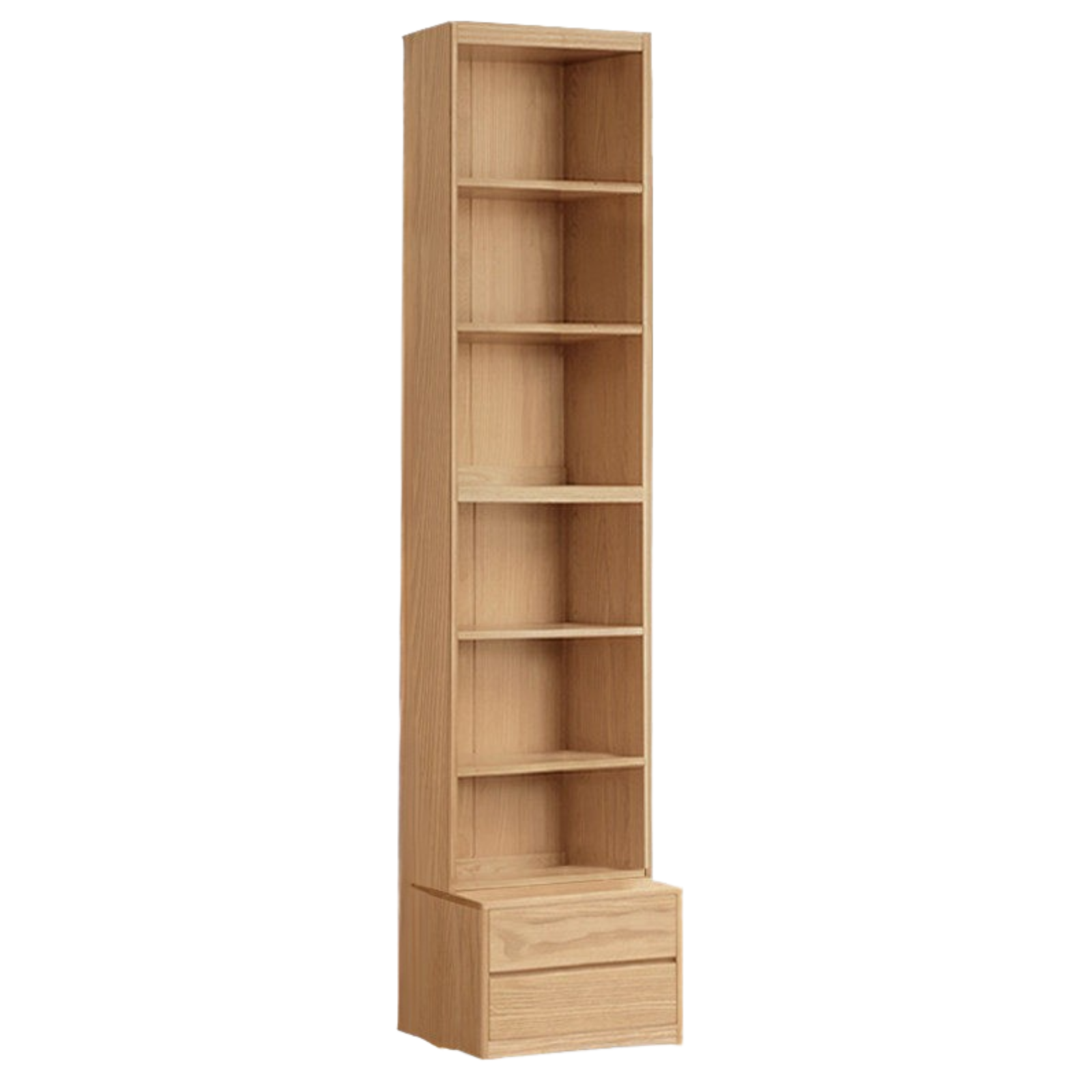 Ash, Oak Solid Wood Modern Combination Bookcase Integrated Card Seat