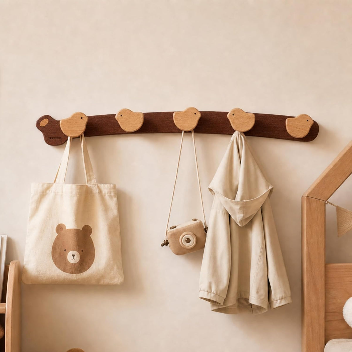 Beech Solid Wood Kids Wardrobe Hanger