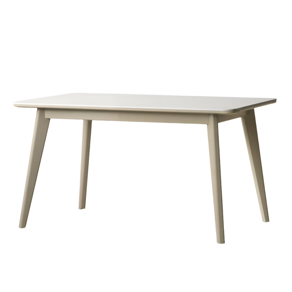 Poplar Solid Wood Modern Rock Plate Dining Table