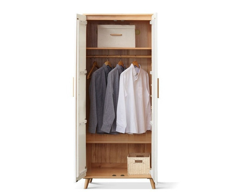 Beech Solid Wood Wardrobe Combination.