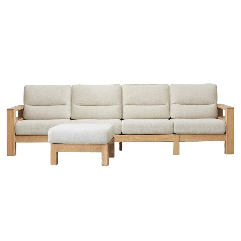 Ash, Black Walnut Solid Wood Oversized Sofa