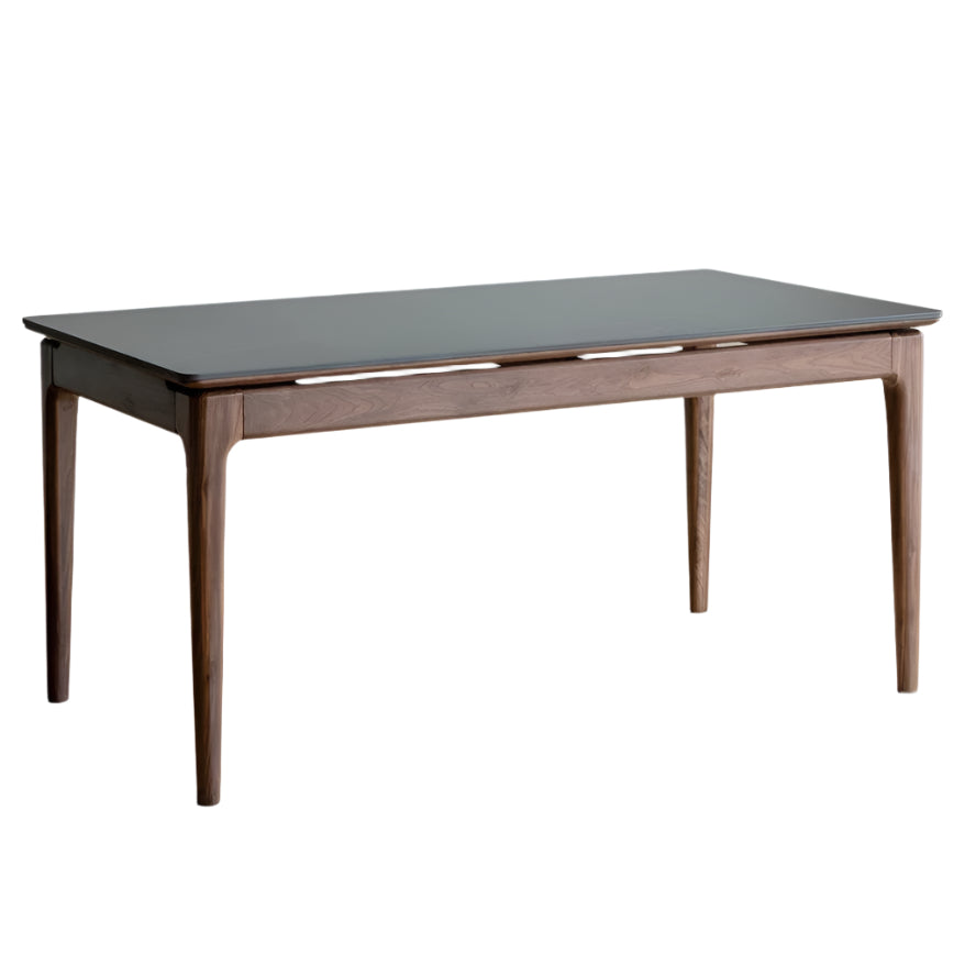 Black Walnut Solid Wood Rectangular Long Dining Table