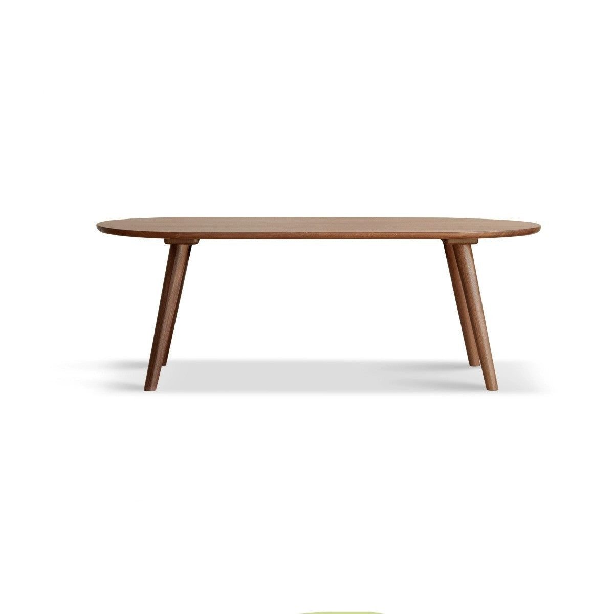 Black walnut solid wood capsule coffee table"
