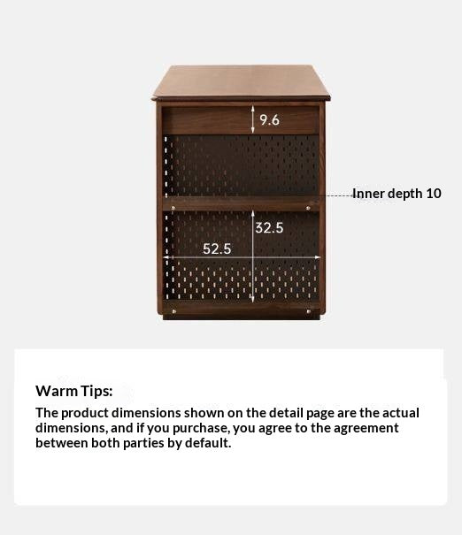 Black Walnut Solid Wood Combination Desk With Shelf