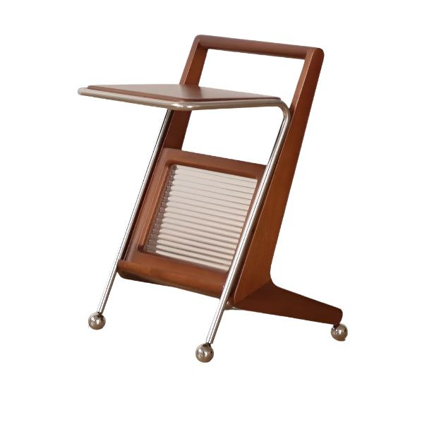 Poplar Solid Wood American Retro Corner Side Table