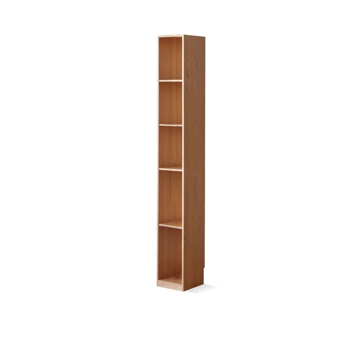 Ultra Narrow Oak Solid Wood Bookcase"