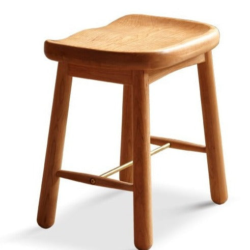 Cherry, Oak Solid Wood Makeup Stool