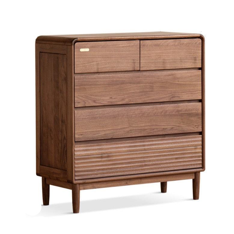 Black Walnut, Catalpa Solid Wood Drawer Storage Cabinet