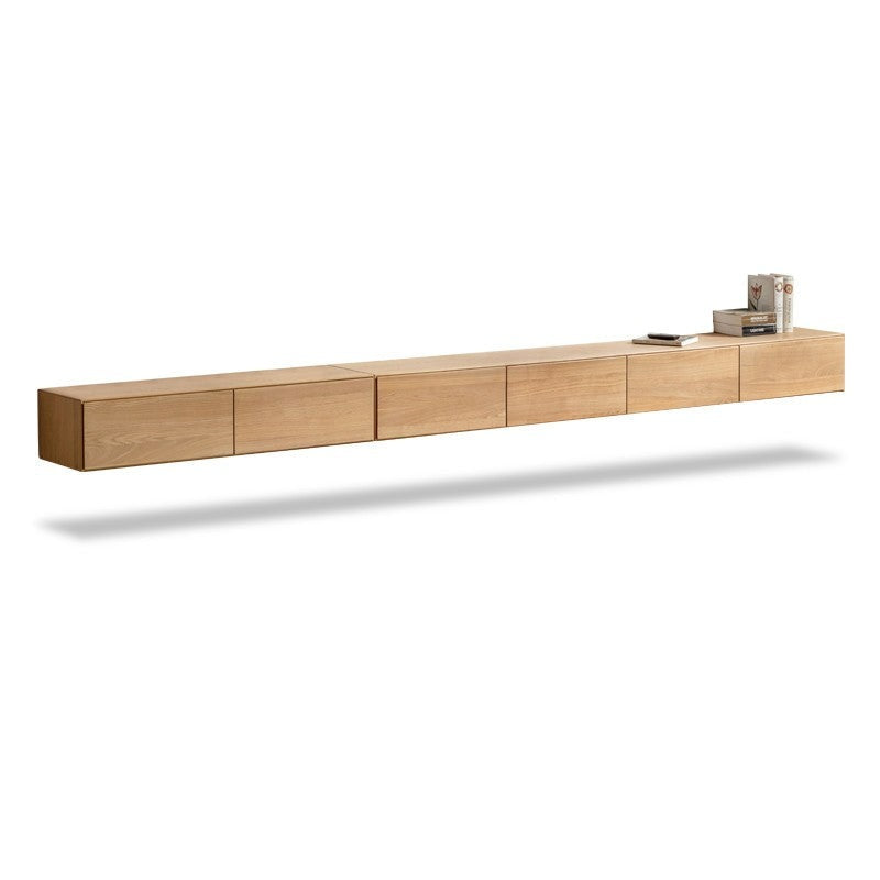 Solid Wood TV Cabinet Hanging LED lights"+
