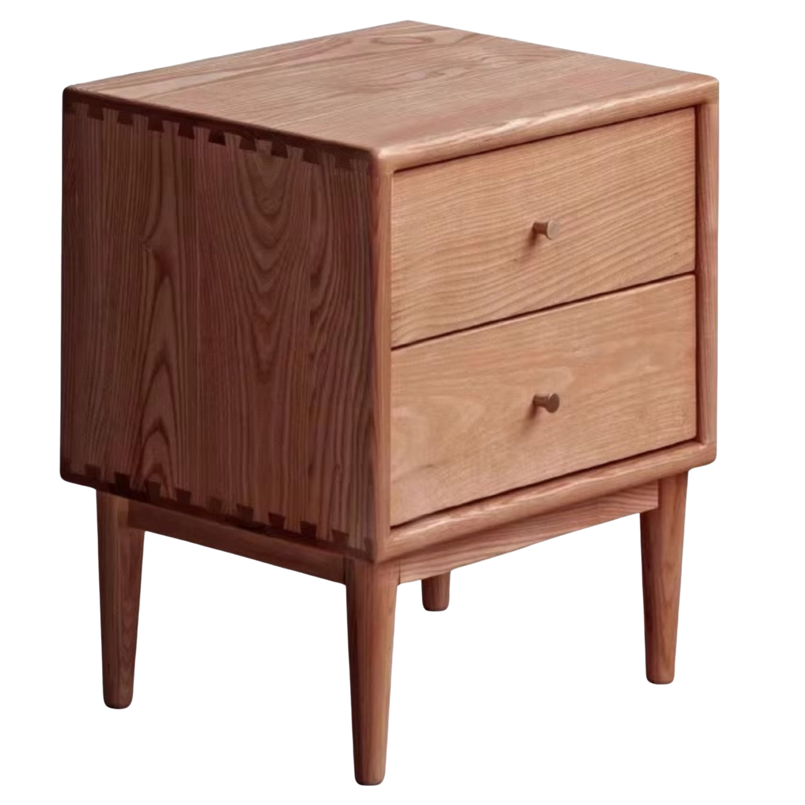 South American Walnut, Black Walnut, Cherry, Ash Solid Wood Nightstand.