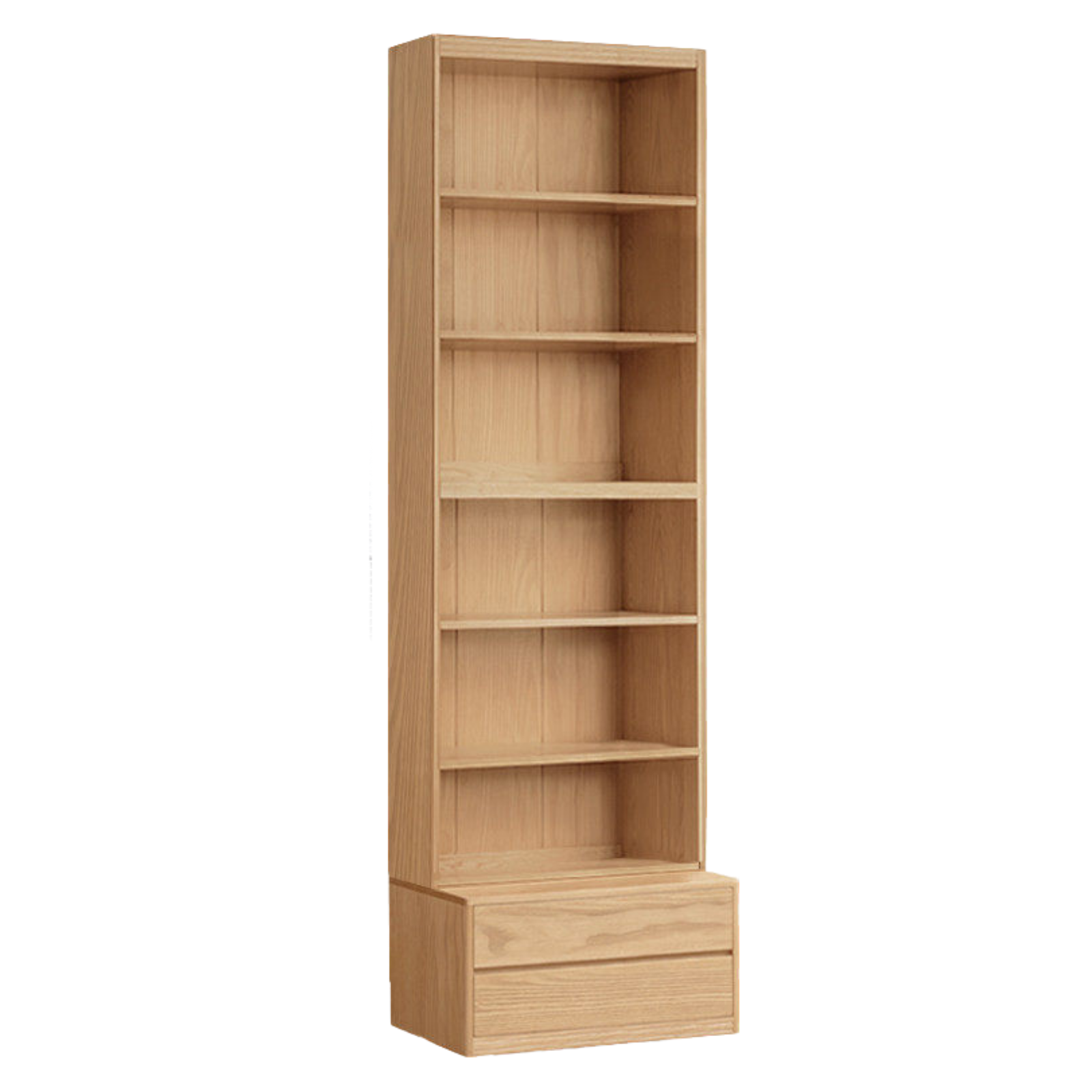 Ash, Oak Solid Wood Modern Combination Bookcase Integrated Card Seat