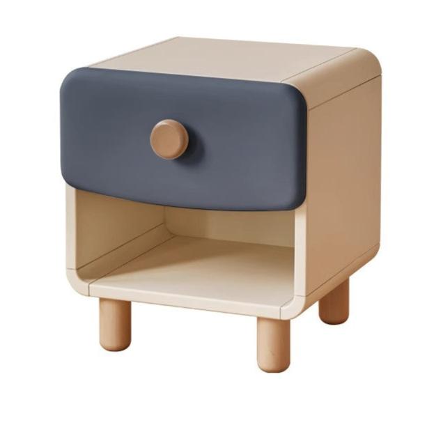 Rubberwood Solid Wood Children's Modern Nightstand