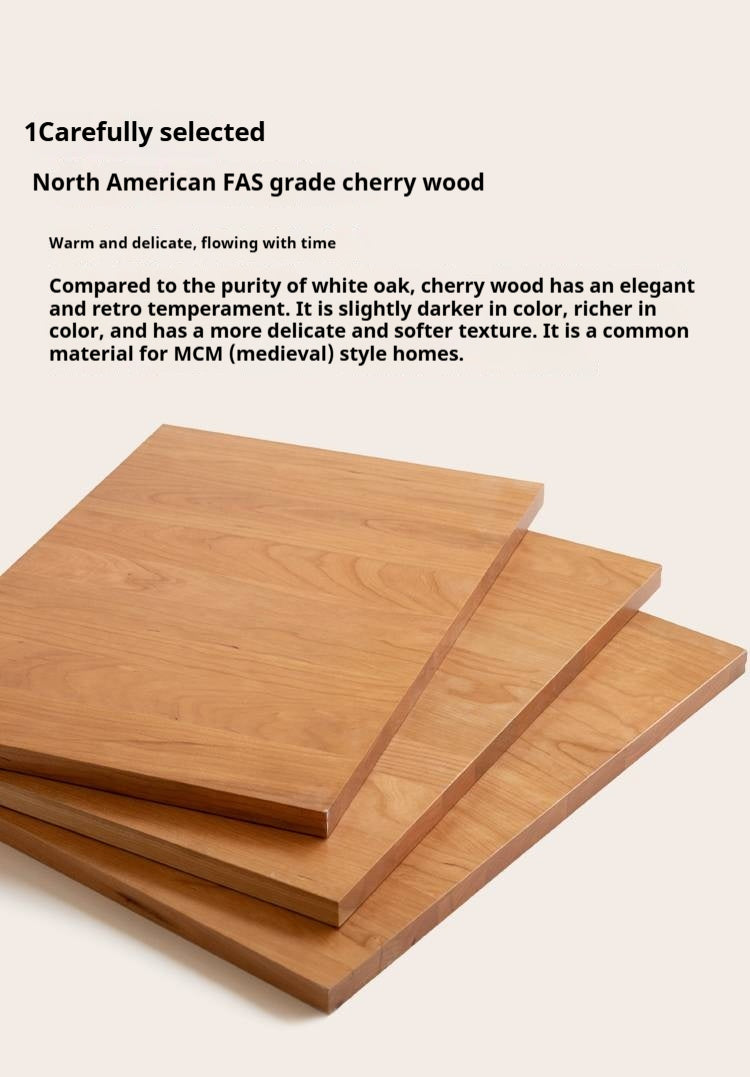 Cherry Solid Wood Bookcase Cabinet Display