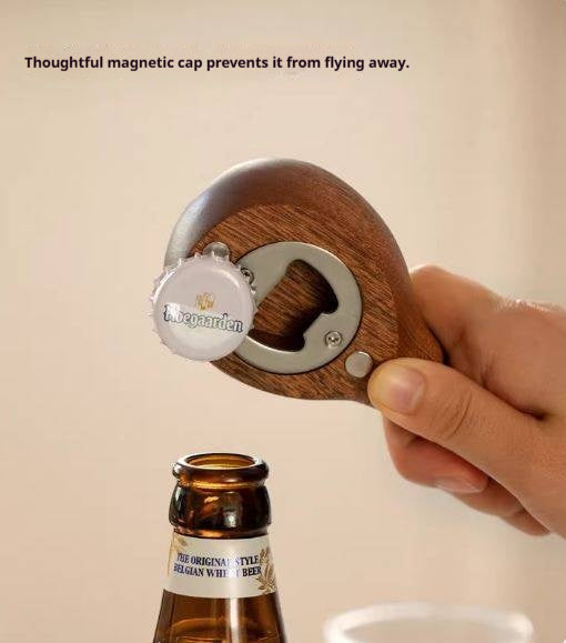 White Oak, Black Walnut, Beech, Maple Solid Wood Beer Bottle Opener