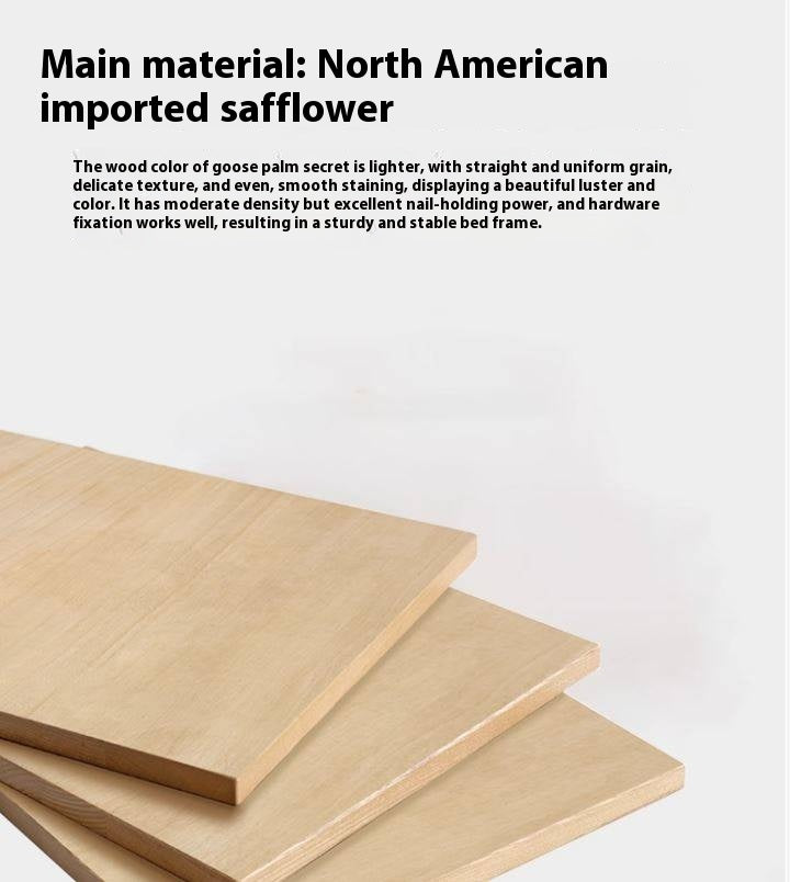 Tulipwood Solid Wood, Solid Rubberwood Modern Nightstand.