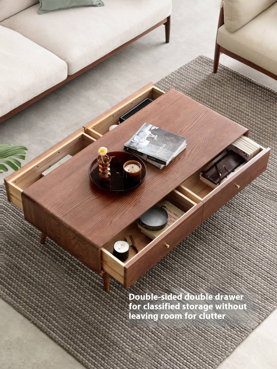 Oak Solid Wood Nordic Modern Style Coffee Table