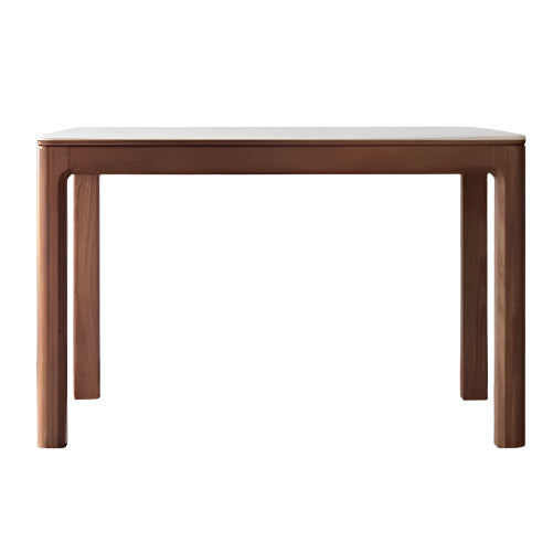 Ash Solid Wood Rock Plate Brown Dining Table