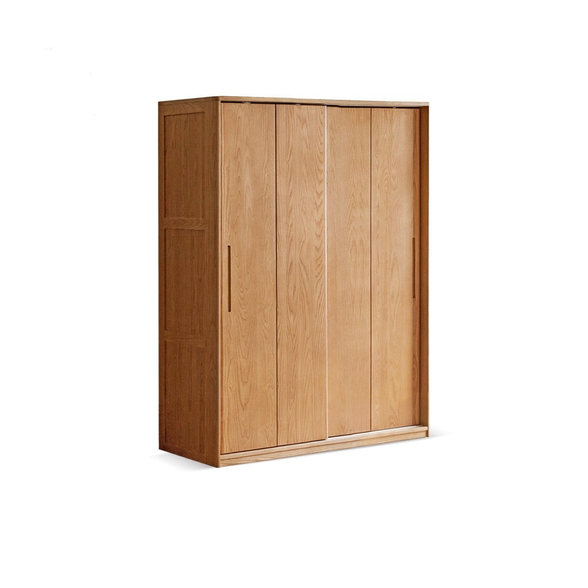 Oak, Ash Solid Wood Wardrobe Sliding Door.