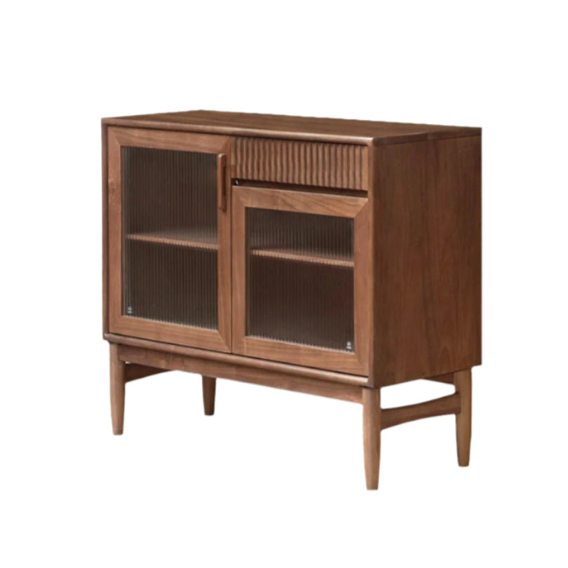 Oak, Black Walnut, South American Walnut, Solid Longan Hardwood, Red Zebrawood Solid Wood Light Luxury Sideboard