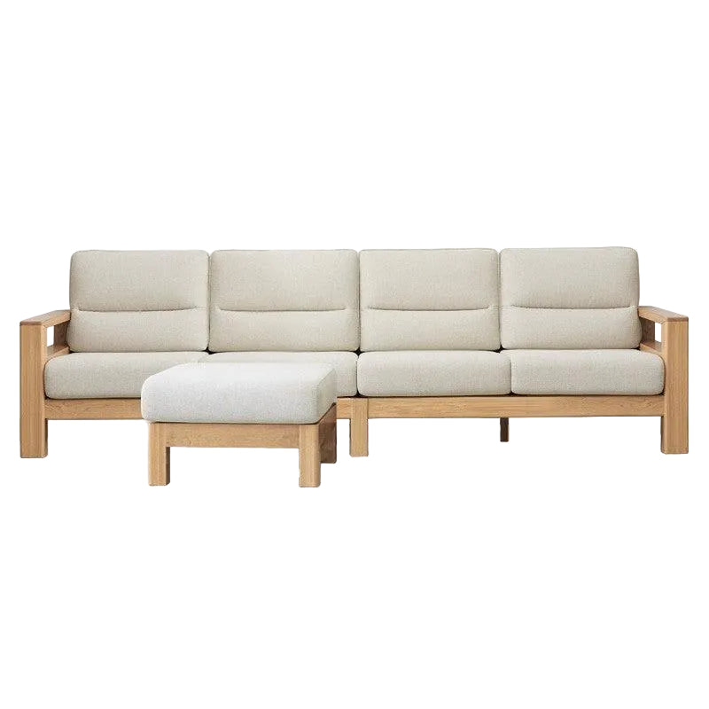 Ash, Black Walnut Solid Wood Oversized Sofa