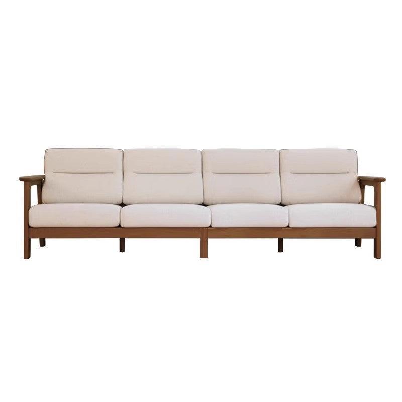 Ash Solid Wood Straight Sofa Modern.