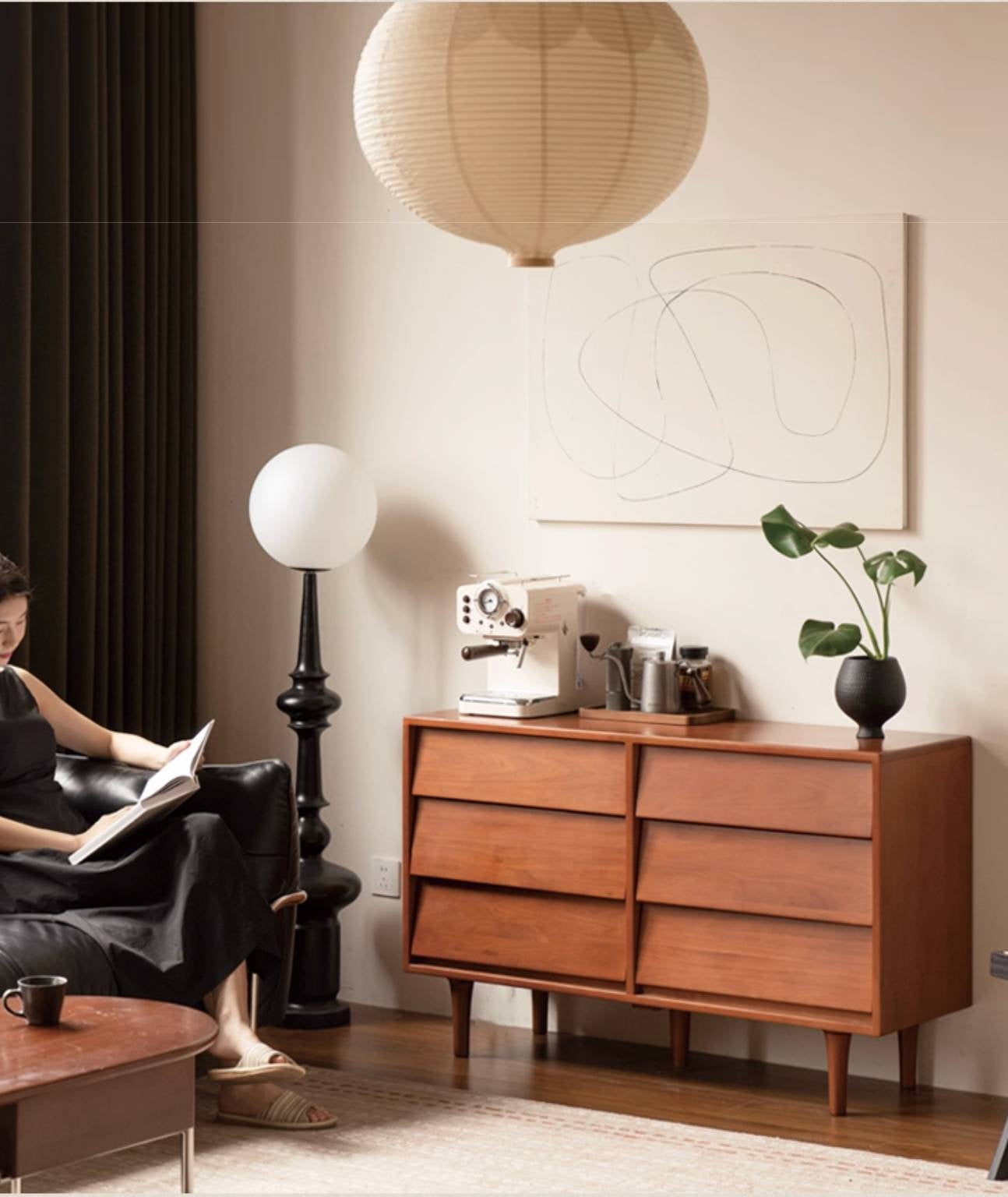 Tulipwood Solid Wood Middle Ancient Style Drawer