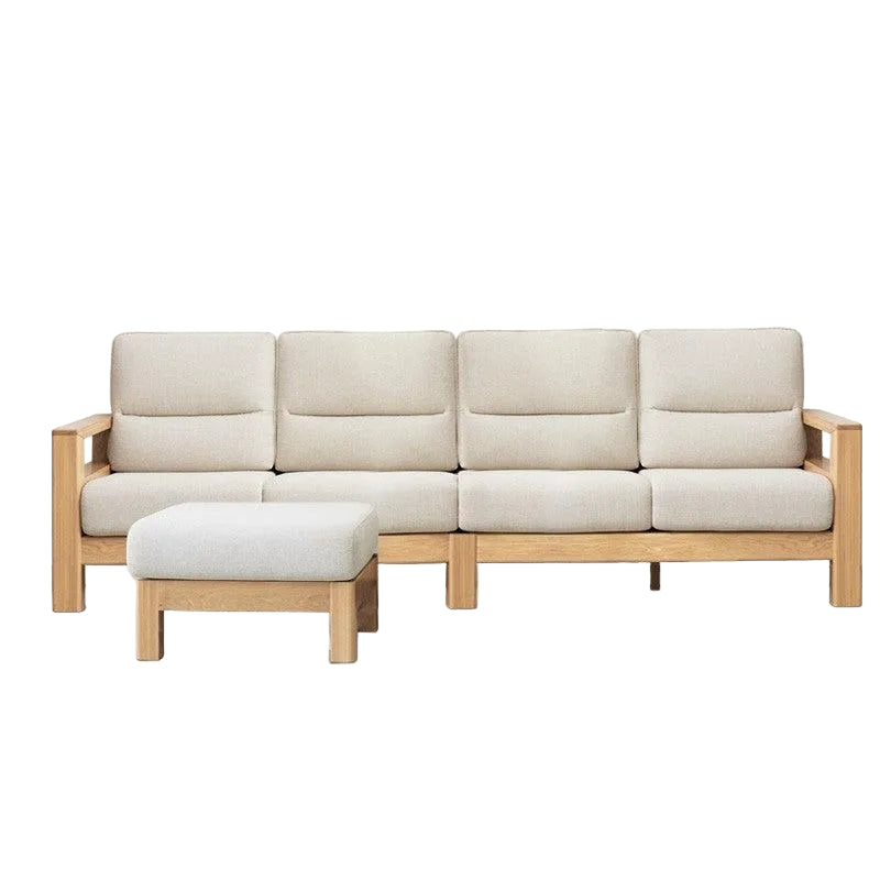 Ash, Black Walnut Solid Wood Oversized Sofa