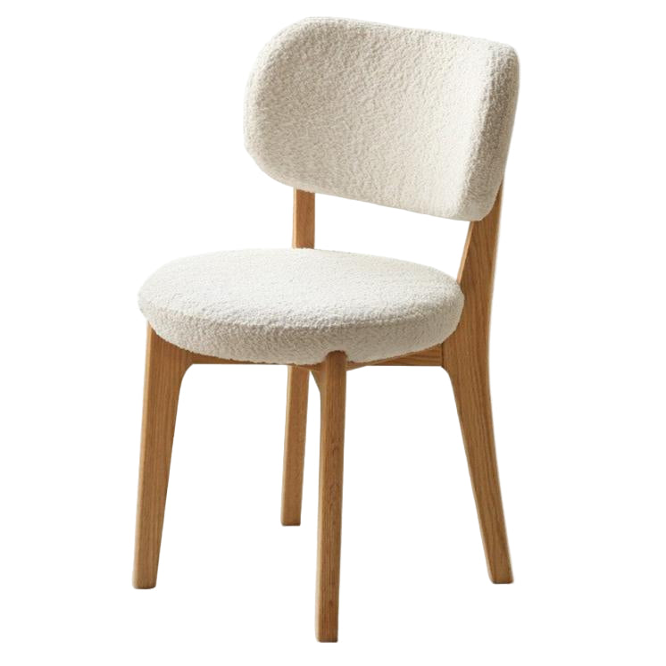 Oak Solid Wood Modern Velvet Soft Makeup Stool