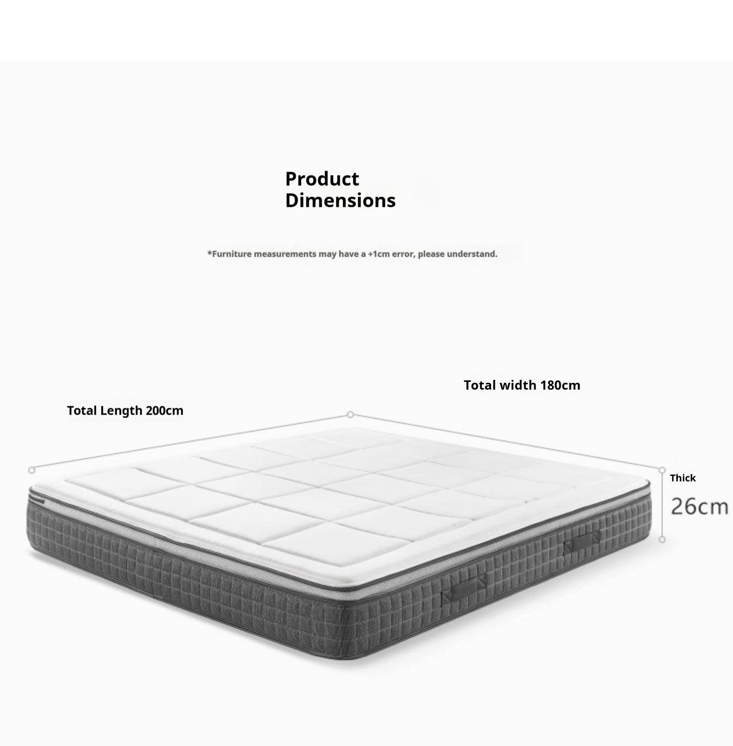 Latex Zero-Glue Mattress with Natural Jute Cover — Eco-Friendly, Soft, Thick Mattress with Independent Springs