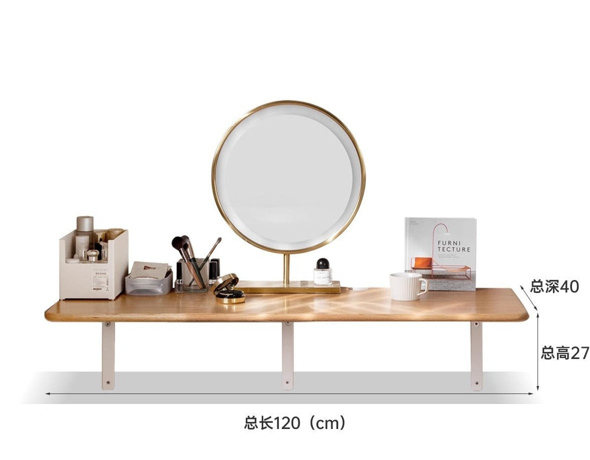 Oak Solid wood wall-mounted Makeup table Writing desk "
