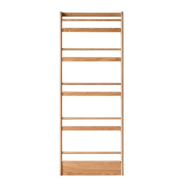 Oak Solid Wood Wall-mounted Ultra-thin Bookshelf